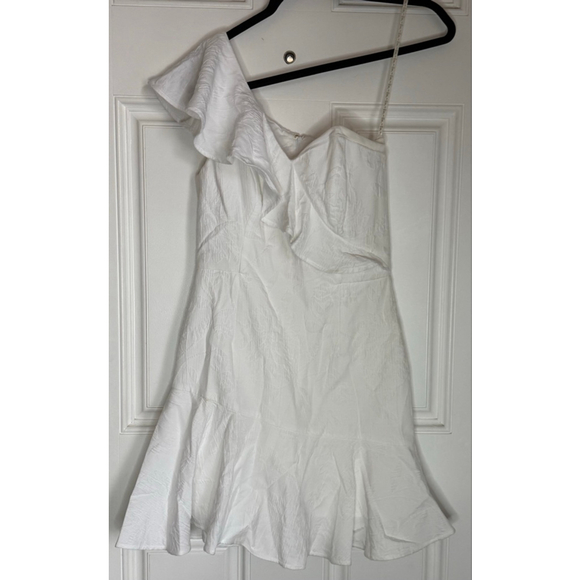 Women's Lilly Pulitzer Ariana One Shoulder Romper Dress Size 0 White - Picture 4 of 7